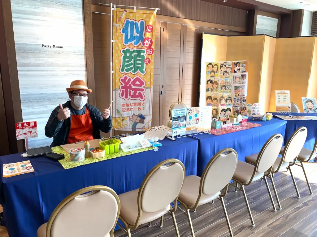 大磯プリンスホテルで似顔絵イベント01
