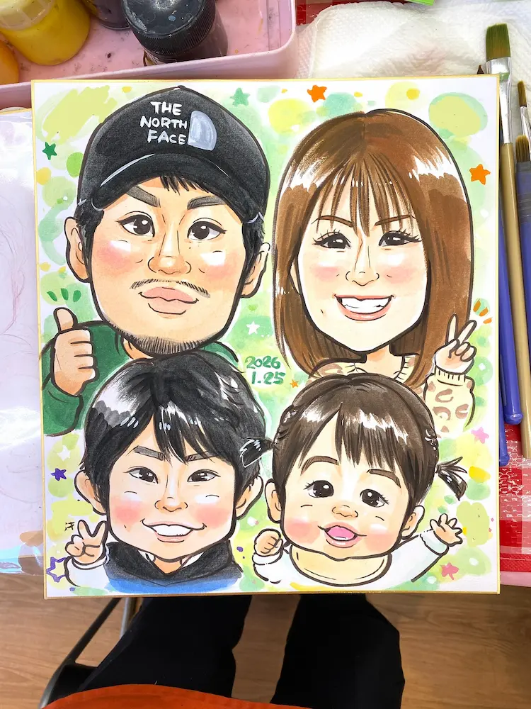 ユニディ湘南平塚店で似顔絵イベント